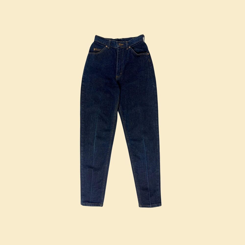 1980s Lee Riders jeans, 24.5" waist womens vintage darkwash union/USA highrise